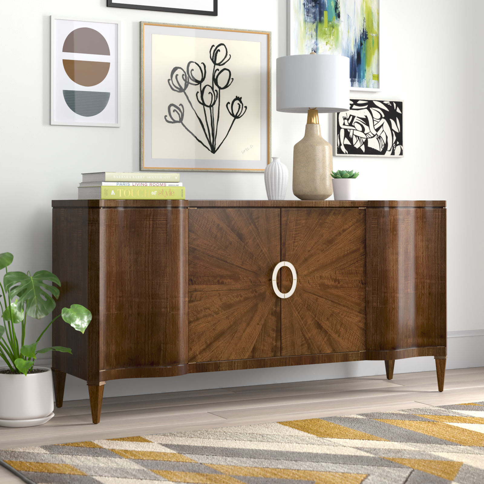 テーブル・チェア・ハンモック ON-U LIFE SIDEBOARD STYLE MY OWN TABLE Lark Manor™ Alecxia 72'' Wide 2 Drawer Buffet Table & Reviews